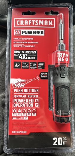Craftsman 4v powered Cordless Screw Driver Rechargeable