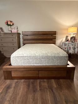 A.R.T. Furniture Queen Bed Frame With Storage