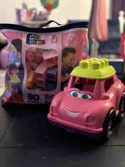 Girls Pink Mega Blocks