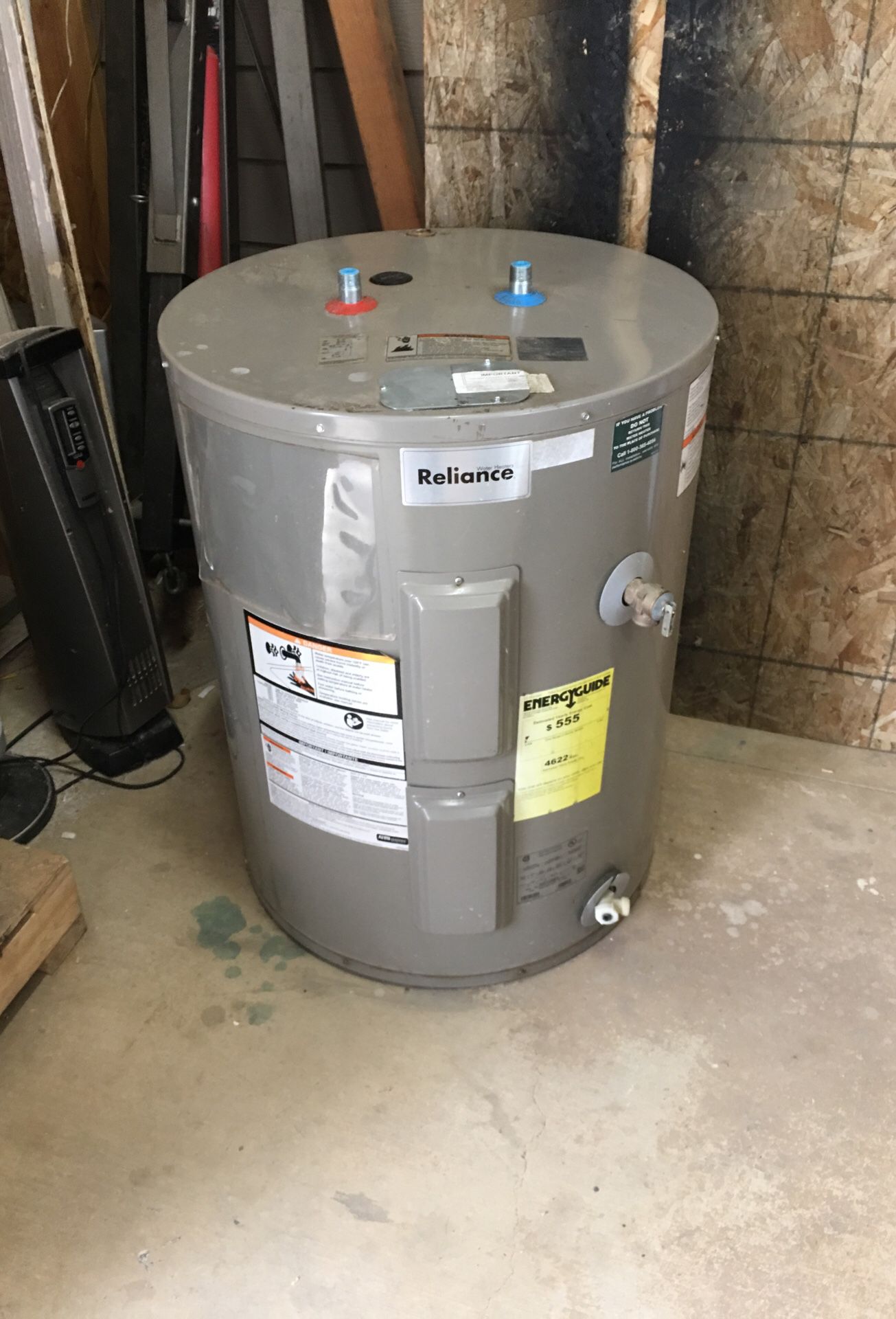 New 38 gallon electric hot water heater
