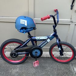 Captain America Kids Bike With Helmet