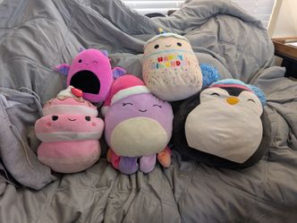 Squishmallows, Various blul of 5