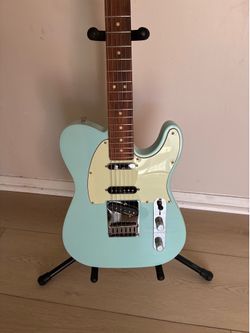 2018 Fender MIM Nashville Telecaster electric guitar sonic blue.