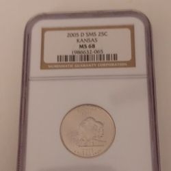 2005 D SMS Kansas MS 68 Quarter