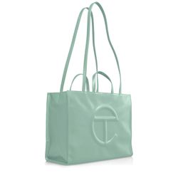 Telfar Large Shopping Bag – Mint / Light Aqua (Brand New)