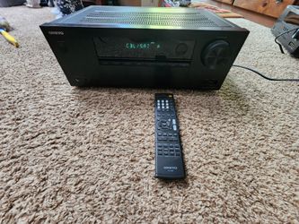 Onkyo receiver with remote.