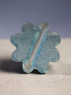 Glow-in-the-Dark Glitter Flower Straw Topper | Handmade Resin Tumbler Accessory