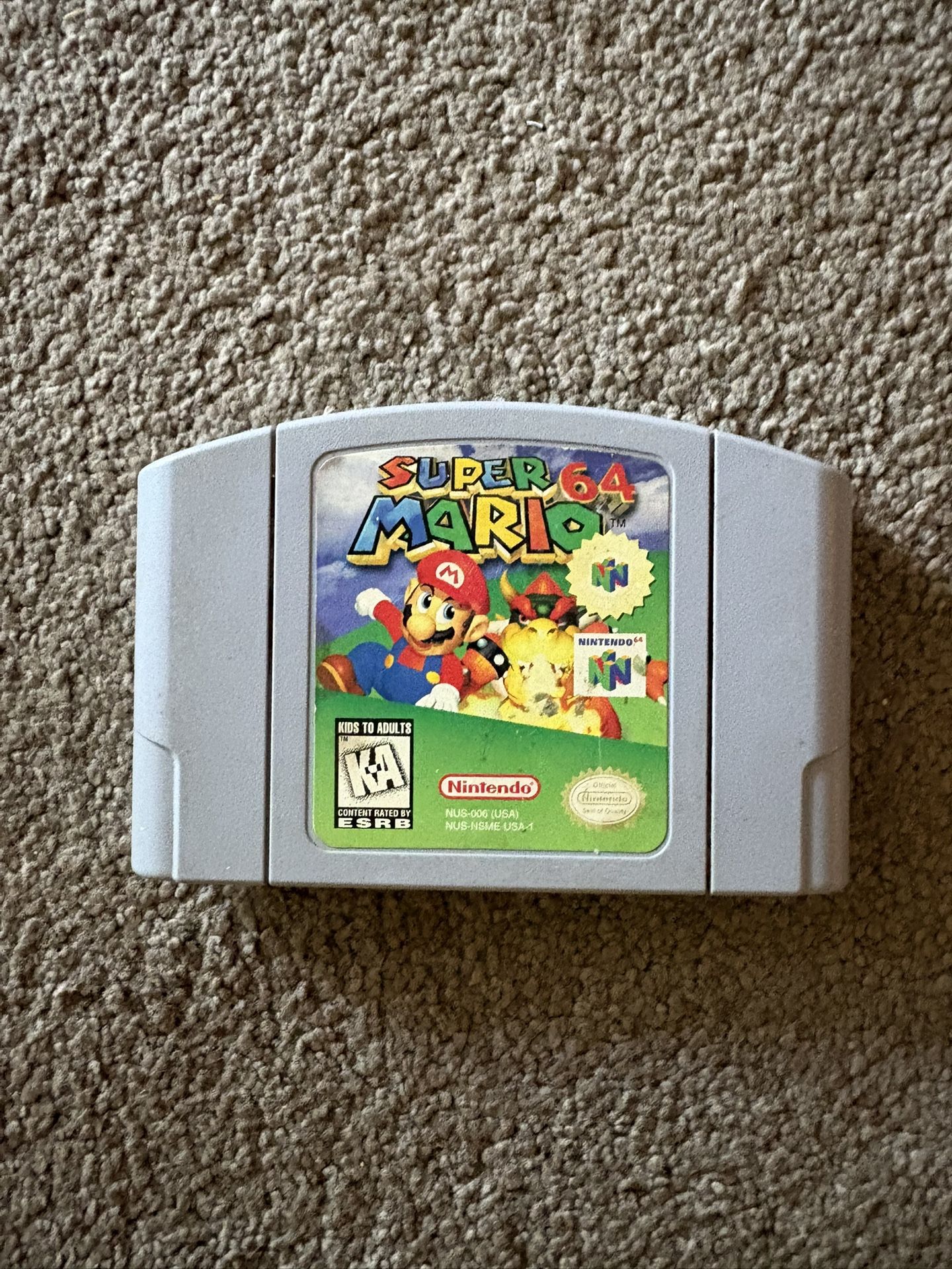 Nintendo 64 Video Game Super Mario