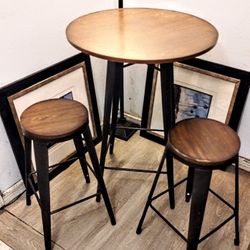 Table And Bar Stools For 2