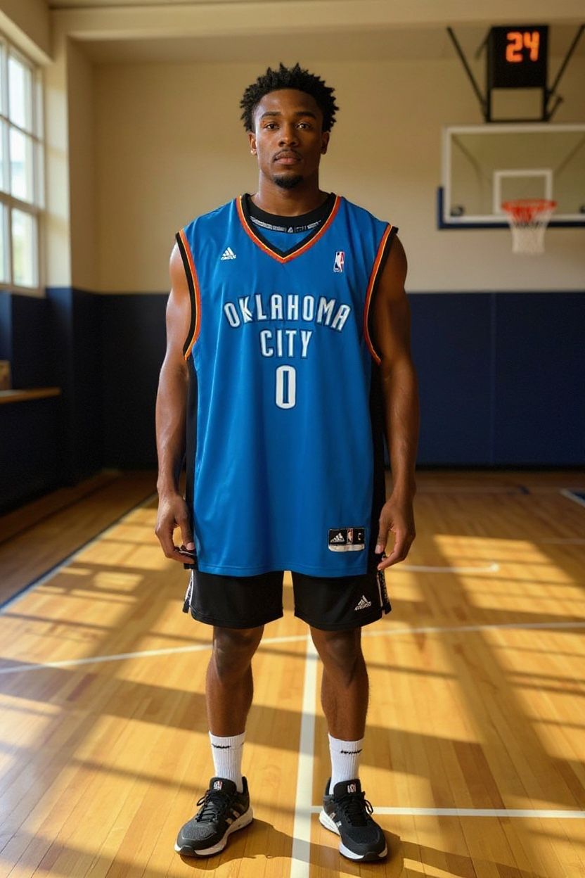 Russell Westbrook Adidas NBA Men's Oklahoma City Thunder Blue Swingman Jersey