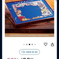 Puzzle Table With Storage “Save Your Progress”
