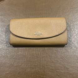 Brown Coach Folding Wallet 