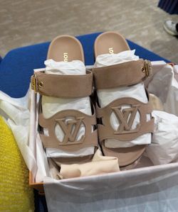 Louis Vuitton Bom Dia Flat Mule Sandals