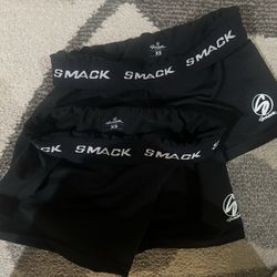 Black Smack Volleyball Shorts XS NEW 2 Pairs