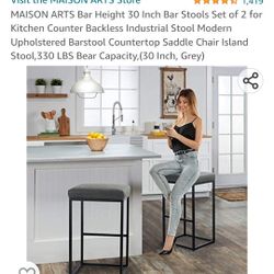 Barstool Saddle Chair