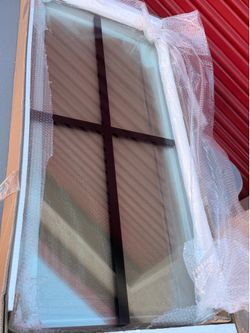 34” x 72” Framed Shower Screen / Shower Glass Panel – New in Box