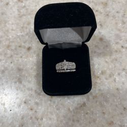 Bridal Set - White Gold Marquise Diamond Ring