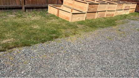 Raised cedar garden beds 3ʼx6’x15” $75each