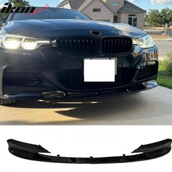 Fits 2012-2019 BMW F30 F31 3 Series MP Style Gloss Black Front Bumper Lip ABS