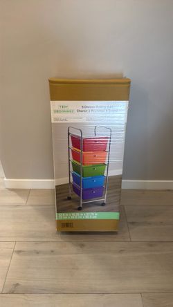 5 Drawer Rolling Cart