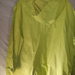 Large Lime Green Raincoat 