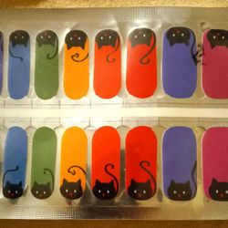 Black Cats!FFBoutique Nail Polish Strip!Free Ship/Sample/Entry!