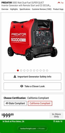 New 5000 generator