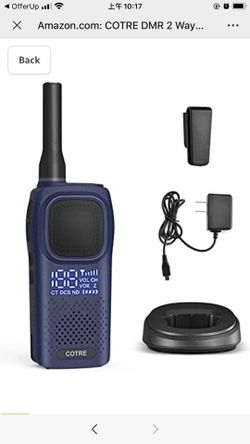 COTRE DMR 2 Way Radio - Digital&Analog Business Walkie Talky for Adults, Up to 2W Long Range Walky Talky, Automatic Backlight LED Screen, 30H Stanby T