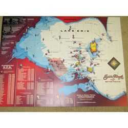 Lake Erie Boating And Fishing Map Hot Spots To Visit 