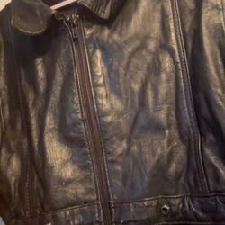 Black Leather Kids Jacket From Mexico 🇲🇽 Very Nice 