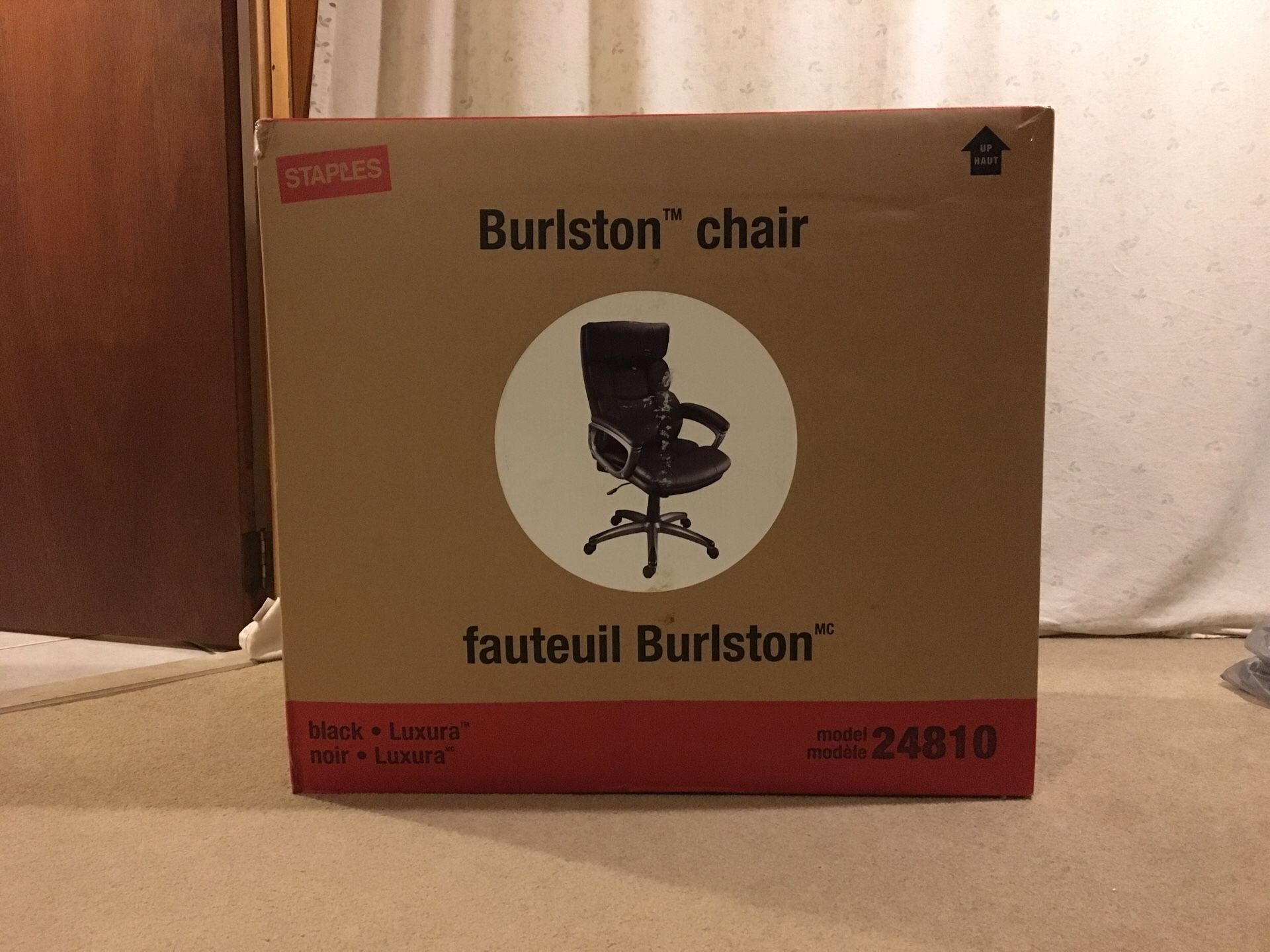 Staples Burlston Luxura Chair Black model 24810 for Sale in
