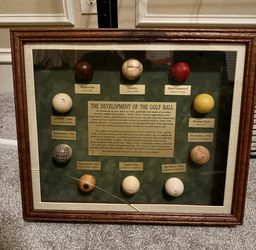 The development of a golf ball professionally framed