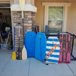 1 Or 2 Boat Oars $5-$15 Each Or 4 Different Boogie Boards $10-$20 Each See All Photos 