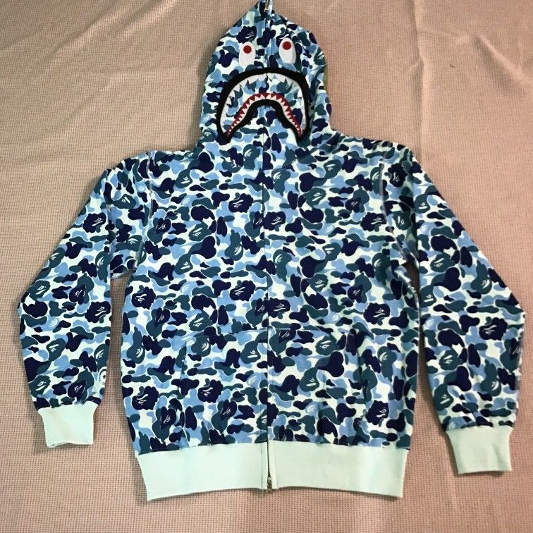 Bape Blue Camo Hoodie