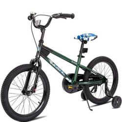 JOYSTAR Totem Kids Bike for 2-9 Years Old Boys Girls, BMX Style Kid's Bicycle Forest Green 