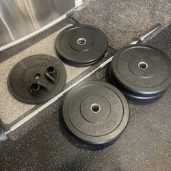 Like new Olympic  weight set