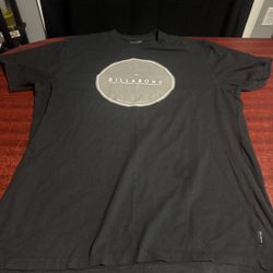 XL Black Billabong Shirt With Gray Circle 