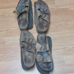 Used Birkenstock Sandals For Men, Size 11-11.5