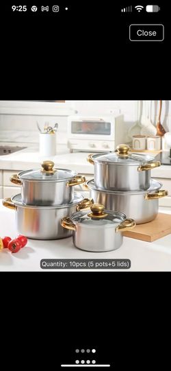 Set of cookware 10 pieces