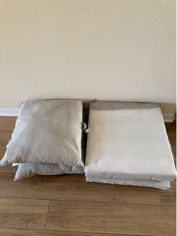 Patio chair zipper covered foam cushions - 22” x 24”