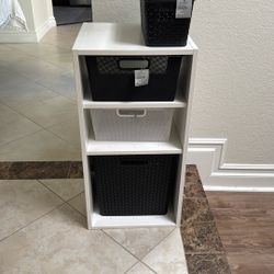 Storage Shelves With Baskets