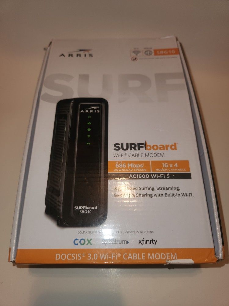 Arris Surfboard SBG10 AC1600 WiFi Modem Cable Router