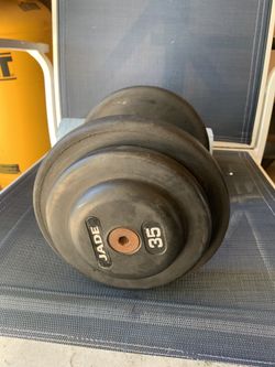 ONE 35lb dumbbell