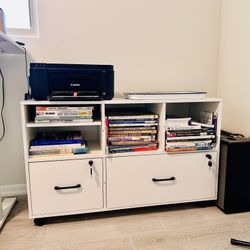 Rolling File Cabinet/office stand/book Shelves (Cabinet ONLY)