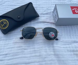Polarized lenses unisex sunglasses hexagon 3548
