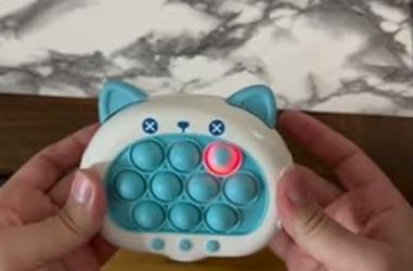 blue cat stress relief toy
