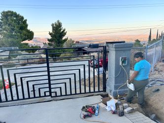 Metal electric gates