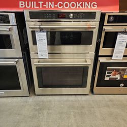 30" Built-in GE Cafe Wall Oven W/micro (Out Of Box)