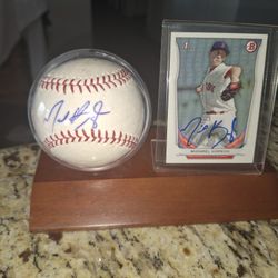 Michael Kopech Autograph Baseball ⚾️ With Autograph Rookie Card 