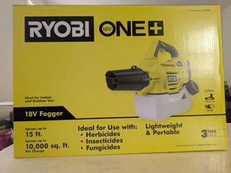 RYOBI ONE+ 18V Cordless Battery Fogger/Mister w/ 2.0 Ah Battery and Charger NEW